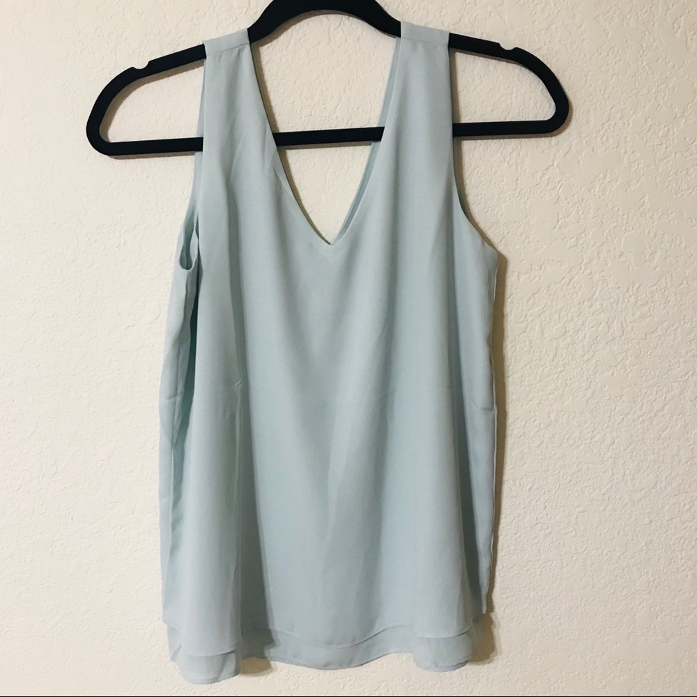 Sky blue beautiful tank blouse